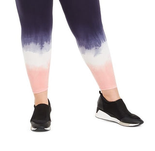 Ideology Women's Plus Blurred Tie Dyed Leggings Purple Size 1X