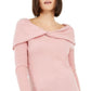 INC Women's  Cashmere Boat-Neck Tunic Sweater  Pink Size M