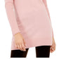 INC Women's  Cashmere Boat-Neck Tunic Sweater  Pink Size M