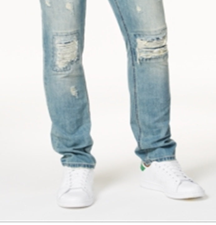 American Rag Men's Vintage Wash Distressed Jeans Blue Size 29X30