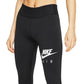 Nike Women's Air Graphic Fast 7/8 Tights Black Size X-Small