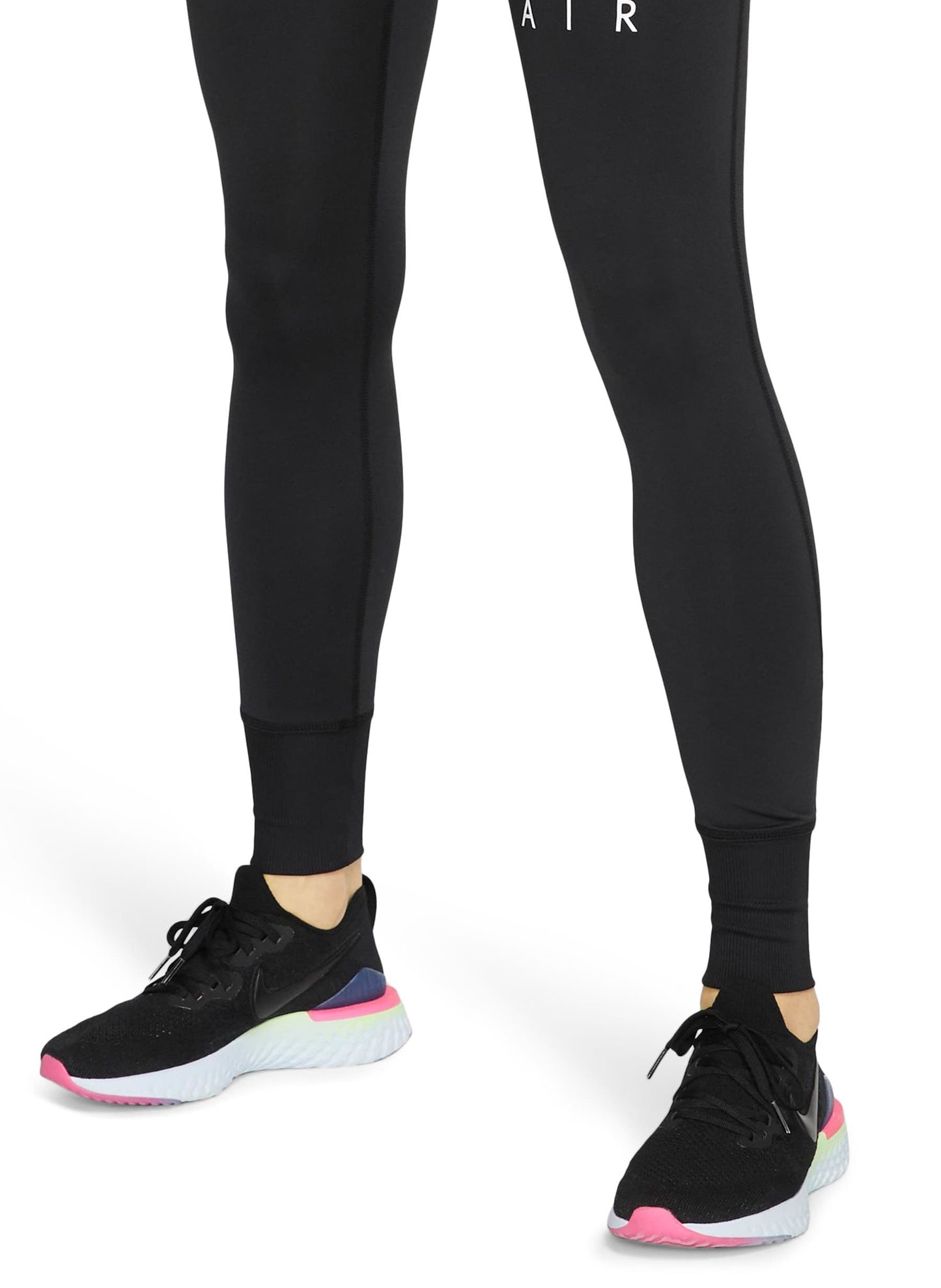 Nike Women's Air Graphic Fast 7/8 Tights Black Size X-Small