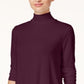 JM Collection Women's Turtleneck Top Red Size X-Small