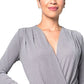 Kit + Sky Women's Glitter Party Bodysuit Grey Size Large