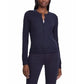Ralph Lauren Women's Yamise Ribbed Trim Crewneck Cardigan Sweater Blue Size Large