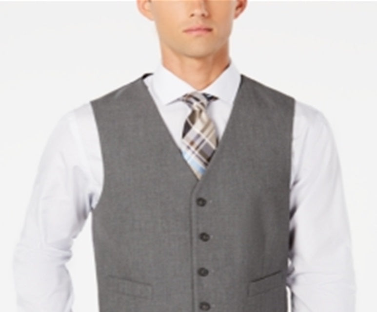 Ryan Seacrest Distinction Men's Belted Jacket Gray Size Large