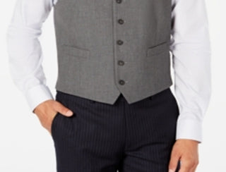 Ryan Seacrest Distinction Men's Belted Jacket Gray Size Large