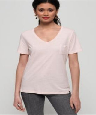 Superdry Women's Triko 'Ol' Rov Vel.Pink Size 12