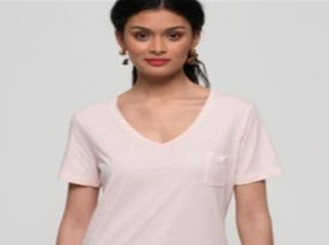 Superdry Women's Triko 'Ol' Rov Vel.Pink Size 12