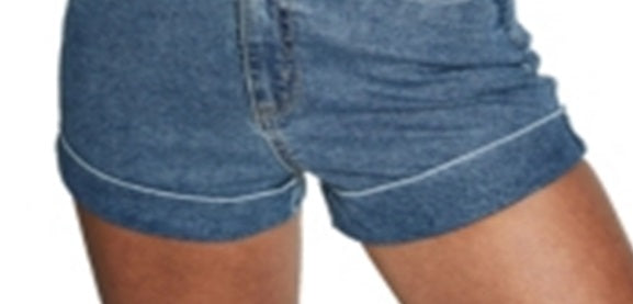 Cotton on Women's High Rise Classic Stretch Denim Short Blue Size 10