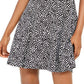 Michael Kors Women's Petal Print Dress Black Size Petite Large
