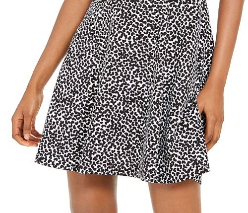 Michael Kors Women's Petal Print Dress Black Size Petite Large