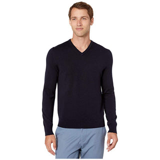 Calvin Klein Men's  Merino V-Neck Sweater Black Size Medium