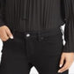 Ralph Lauren Women's Pleated Tie Neck Top Black Size XX-Large