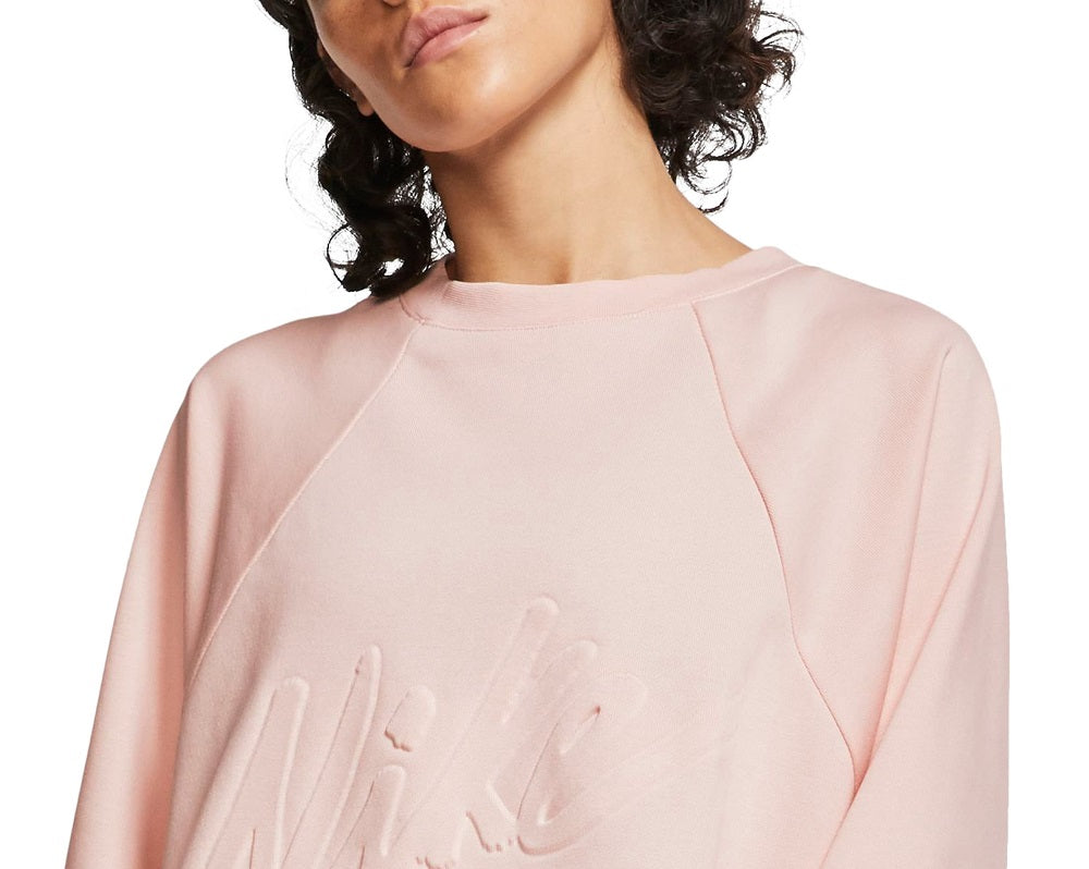 Nike Women's Fitness Workout Sweatshirt Pink Size Large