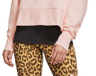 Nike Women's Fitness Workout Sweatshirt Pink Size Large