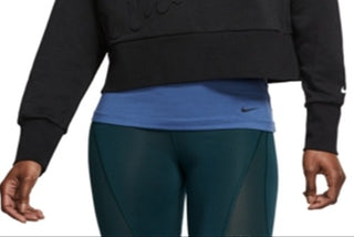 Nike Women's Fitness Workout Sweatshirt Black Size X-Large