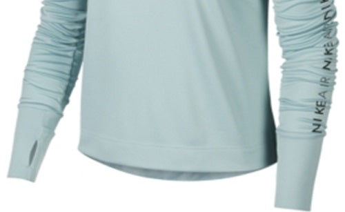 Nike Women's Air Half Zip Running Top Green Size X-Small