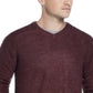 Weatherproof Vintage Men's Soft Touch V Neck Sweater Red Size Large