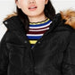 Madden Girl Womens Juniors Down Winter Puffer Coat Black Size 2XL