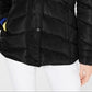 Madden Girl Womens Juniors Down Winter Puffer Coat Black Size 2XL
