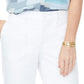 NYDJ Women's High Rise Straight Ankle Denim Chino White Size 6
