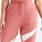 Nike Women's Swoosh Pant BB Fleece Sweatpants Pink Size X-Large