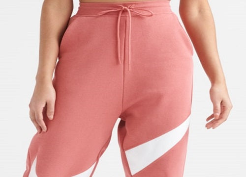 Nike Women's Swoosh Pant BB Fleece Sweatpants Pink Size X-Large