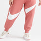 Nike Women's Swoosh Pant BB Fleece Sweatpants Pink Size X-Large