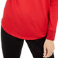 Michael Kors Women's Drop Shoulder Hoodie Red Size Petite Small