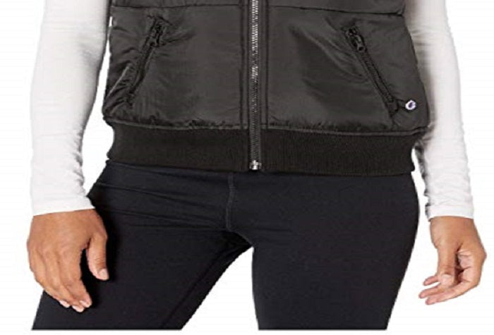 Champion Women's Athletics Stadium Puffer Vest Black Size X-Small