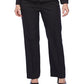 Le Suit Women's Pinstriped Zip Pocket Pantsuit Black Size 12