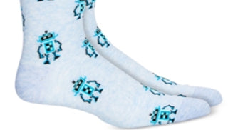Bar III Men’s Robot Socks Blue Size Regular