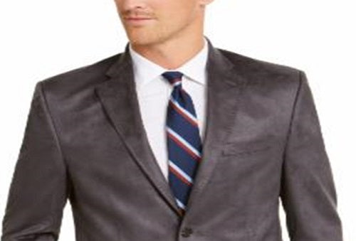 Ralph Lauren Men's Classic Fit Faux Suede Sport Coat Gray Size 48