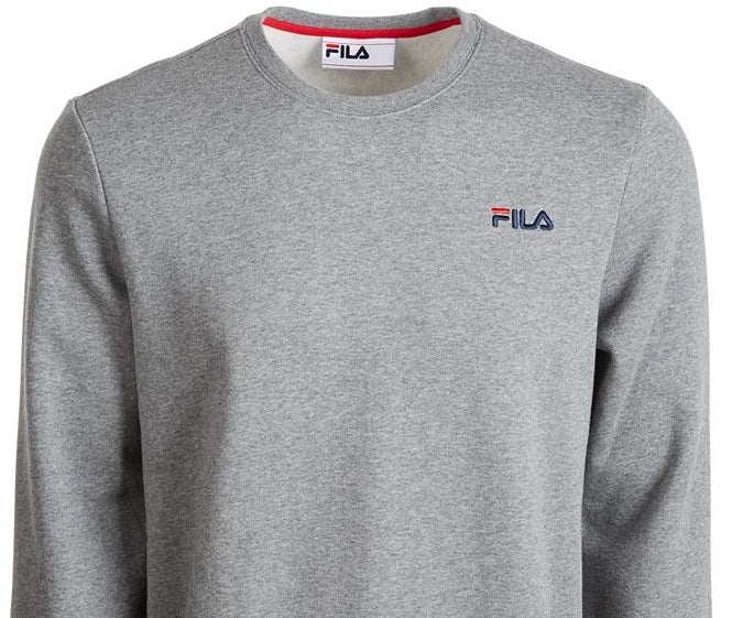 Fila Men's Colona Fitness Activewear Sweatshirt Gray Size Small