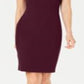 Calvin Klein Women's Solid Sheath Dress Purple Size 12