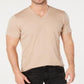 INC International Concepts Men's Heathered T-Shirt  Brown Size Medium