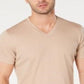 INC International Concepts Men's Heathered T-Shirt  Brown Size Medium