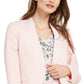 Calvin Klein Women's Asymmetrical Front Blazer Pink Size 2 Petite