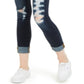 Indigo Rein Junior's Distressed Curvy Jeans Blue Size 1