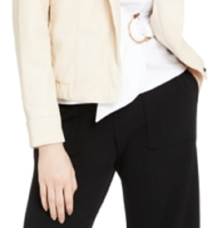 INC International Concepts Women's Solid Bomber Jacket Beige Size 2XL