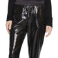 Sanctuary Women's Sequined Evening Straight Leg Pants Black Size Medium