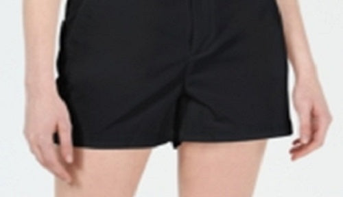 Maison Jules Women's Flat Front Chino Shorts Black Size 14