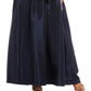 R & M Richards Women's Cold Shoulder Lace Floral Spaghetti Strap V Neck Full Length Formal Empire Waist Dress Blue Size 12