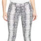 William Rast Women's Perfect Printed Denim Skinny Jeans White Size 25