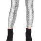 William Rast Women's Perfect Printed Denim Skinny Jeans White Size 25