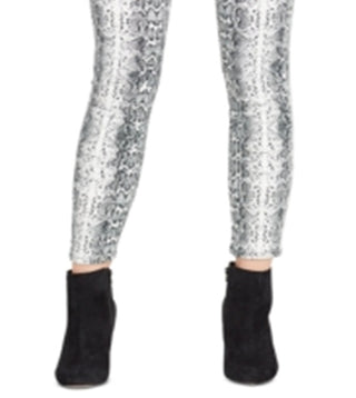 William Rast Women's Perfect Printed Denim Skinny Jeans White Size 25