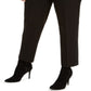 Bar III Women's Trendy Plus Tuxedo Satin-Stripe Straight-Leg Pants Black Size 14W