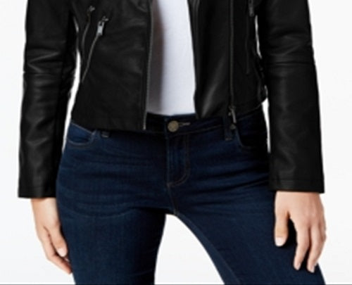 Coffee Shop Women's Motorcycle Coat Black Size X-Small