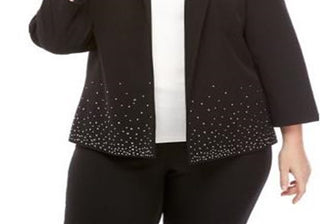 Kasper Women's Suit Wear to Work Jacket Black Size 24W